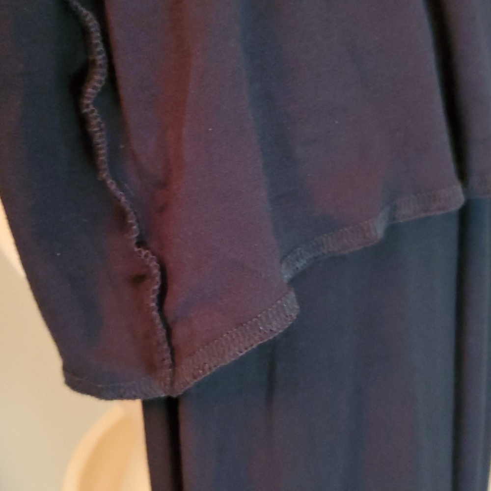 Velvet Torch Cowl Neck Ruched Midi Dress LBD XL - Picture 12 of 12